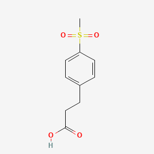 molecular formula C10H12O4S B1301618 3-(4-(Methylsulfonyl)phenyl)propanoic acid CAS No. 387350-46-1