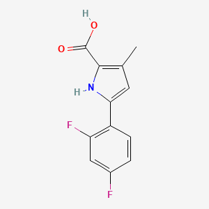 5-(2,4-Difluorophenyl)-3-methyl-1H-pyrrole-2-carboxylicacid