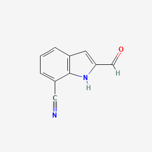 2-Formyl-1H-indole-7-carbonitrile