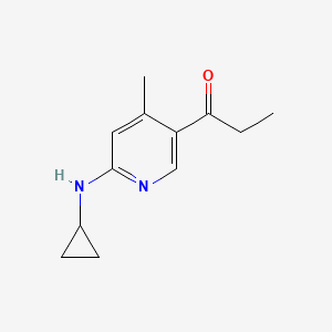 1-(6-(Cyclopropylamino)-4-methylpyridin-3-yl)propan-1-one