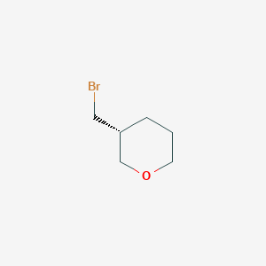 molecular formula C6H11BrO B13016281 (R)-3-(Bromomethyl)tetrahydro-2H-pyran 