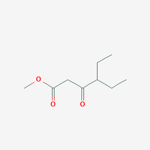 molecular formula C9H16O3 B13016290 Methyl 4-ethyl-3-oxohexanoate 