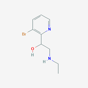 1-(3-Bromopyridin-2-yl)-2-(ethylamino)ethanol