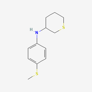 N-(4-(Methylthio)phenyl)tetrahydro-2H-thiopyran-3-amine