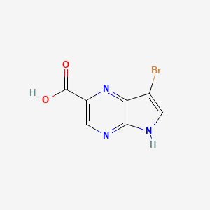 7-Bromo-5H-pyrrolo[2,3-b]pyrazine-2-carboxylicacid