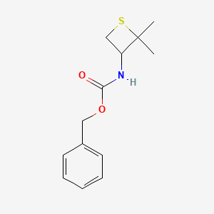 molecular formula C13H17NO2S B13016404 Benzyl(2,2-dimethylthietan-3-yl)carbamate 