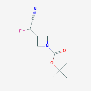 Tert-butyl3-[cyano(fluoro)methyl]azetidine-1-carboxylate