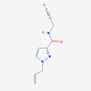 molecular formula C10H11N3O B13016440 1-Allyl-N-(prop-2-yn-1-yl)-1H-pyrazole-3-carboxamide 