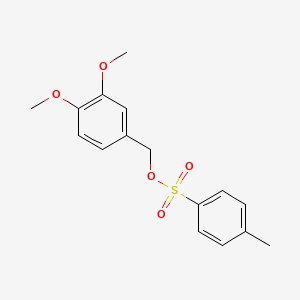 molecular formula C16H18O5S B13016485 3,4-Dimethoxybenzyl 4-methylbenzenesulfonate 