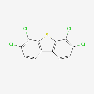 molecular formula C12H4Cl4S B13016487 3,4,6,7-Tetrachlorodibenzothiophene CAS No. 133513-18-5