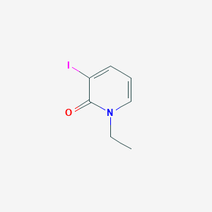 molecular formula C7H8INO B13016506 1-Ethyl-3-iodopyridin-2(1H)-one CAS No. 615534-45-7