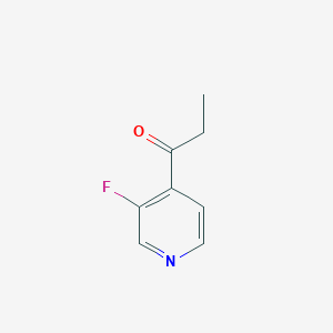 molecular formula C8H8FNO B13016524 1-(3-Fluoropyridin-4-yl)propan-1-one 