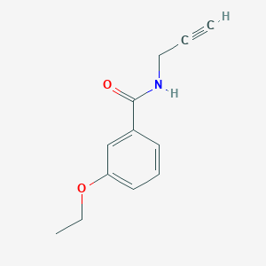 molecular formula C12H13NO2 B13016552 3-Ethoxy-N-(prop-2-yn-1-yl)benzamide 