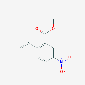 molecular formula C10H9NO4 B13016575 Methyl 5-nitro-2-vinylbenzoate CAS No. 439937-53-8