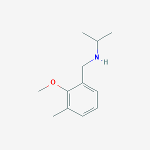 molecular formula C12H19NO B13016581 N-(2-Methoxy-3-methylbenzyl)propan-2-amine 