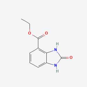 molecular formula C10H10N2O3 B13016614 Ethyl 2-oxo-2,3-dihydro-1H-benzo[d]imidazole-4-carboxylate 