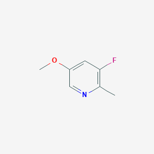 molecular formula C7H8FNO B13016633 3-Fluoro-5-methoxy-2-methylpyridine 