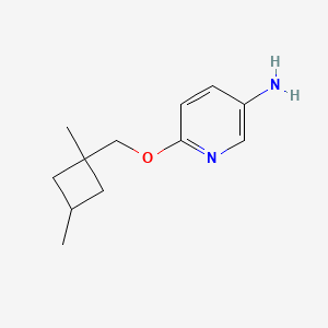 molecular formula C12H18N2O B13016639 6-((1,3-Dimethylcyclobutyl)methoxy)pyridin-3-amine CAS No. 1427010-16-9