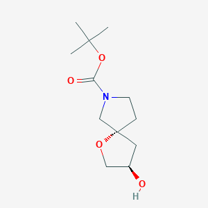 tert-Butyl (3R,5R)-rel-3-hydroxy-1-oxa-7-azaspiro[4.4]nonane-7-carboxylate