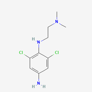 molecular formula C10H15Cl2N3 B13016703 2,6-Dichloro-N1-(2-(dimethylamino)ethyl)benzene-1,4-diamine 