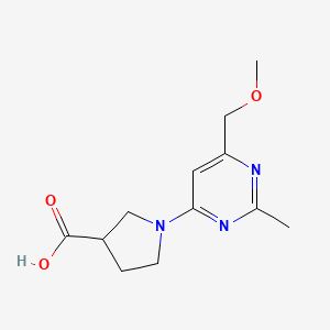 1-(6-(Methoxymethyl)-2-methylpyrimidin-4-yl)pyrrolidine-3-carboxylic acid