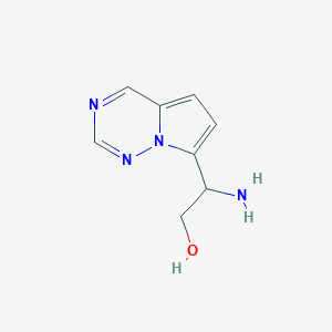 2-Amino-2-(pyrrolo[2,1-f][1,2,4]triazin-7-yl)ethan-1-ol