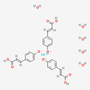 molecular formula C27H31LaO14 B13016752 La(coumarate)3.2H2O,3H2O 