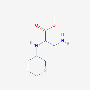 Methyl3-amino-2-((tetrahydro-2H-thiopyran-3-yl)amino)propanoate