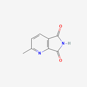 molecular formula C8H6N2O2 B13016772 2-Methyl-5H-pyrrolo[3,4-b]pyridine-5,7(6H)-dione 