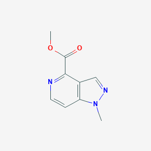 molecular formula C9H9N3O2 B13016781 methyl 1-methyl-1H-pyrazolo[4,3-c]pyridine-4-carboxylate 