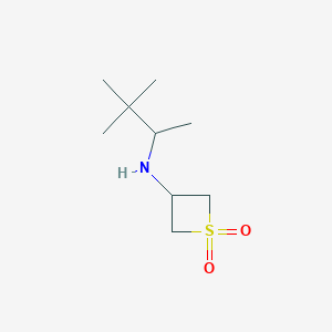 3-((3,3-Dimethylbutan-2-yl)amino)thietane 1,1-dioxide