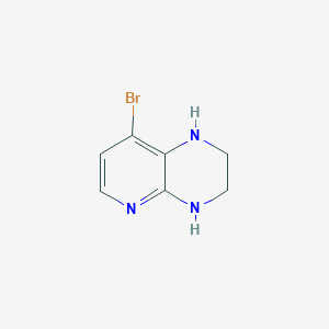 molecular formula C7H8BrN3 B13016831 8-Bromo-1,2,3,4-tetrahydropyrido[2,3-b]pyrazine 