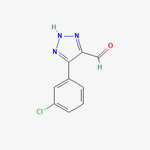 4-(3-Chlorophenyl)-1H-1,2,3-triazole-5-carbaldehyde