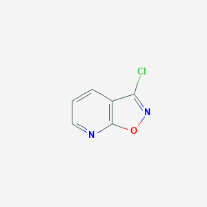 molecular formula C6H3ClN2O B13016871 3-Chloroisoxazolo[5,4-b]pyridine 