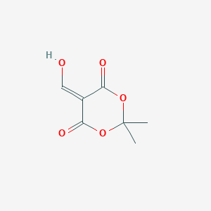 molecular formula C7H8O5 B130169 5-(羟甲亚甲基)-2,2-二甲基-1,3-二氧六环-4,6-二酮 CAS No. 15568-87-3