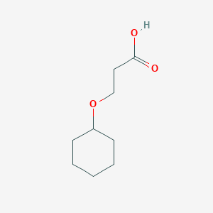 molecular formula C9H16O3 B13016904 3-(Cyclohexyloxy)propanoic acid 