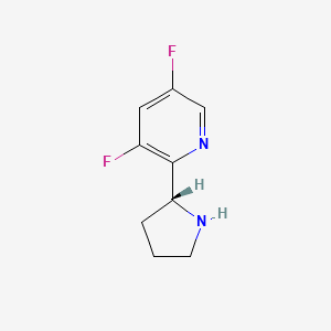 (R)-3,5-Difluoro-2-(pyrrolidin-2-yl)pyridine