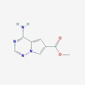 Methyl 4-aminopyrrolo[2,1-f][1,2,4]triazine-6-carboxylate