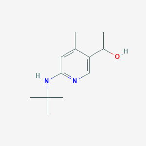 molecular formula C12H20N2O B13016960 1-(6-(tert-Butylamino)-4-methylpyridin-3-yl)ethanol 