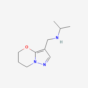 N-((6,7-Dihydro-5H-pyrazolo[5,1-b][1,3]oxazin-3-yl)methyl)propan-2-amine