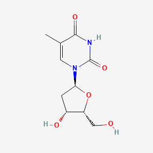 molecular formula C10H14N2O5 B13016984 1-((2S,4R,5R)-4-Hydroxy-5-(hydroxymethyl)tetrahydrofuran-2-yl)-5-methylpyrimidine-2,4(1H,3H)-dione 