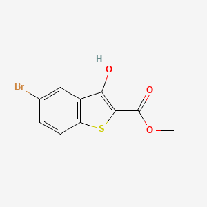 molecular formula C10H7BrO3S B13016989 Methyl 5-bromo-3-hydroxybenzo[b]thiophene-2-carboxylate 