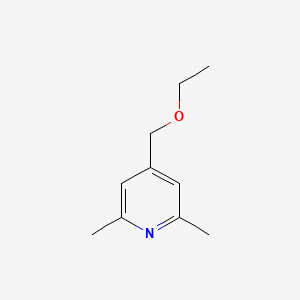 molecular formula C10H15NO B13016999 4-(Ethoxymethyl)-2,6-dimethylpyridine 