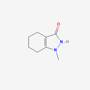 molecular formula C8H12N2O B13017007 1-methyl-4,5,6,7-tetrahydro-1H-indazol-3(2H)-one 