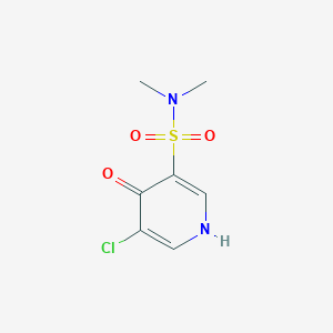 molecular formula C7H9ClN2O3S B13017015 5-Chloro-N,N-dimethyl-4-oxo-1,4-dihydropyridine-3-sulfonamide 