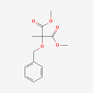 molecular formula C13H16O5 B13017023 Dimethyl 2-(benzyloxy)-2-methylmalonate 