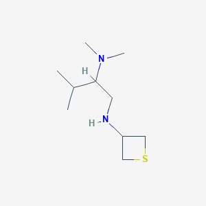 molecular formula C10H22N2S B13017033 N2,N2,3-Trimethyl-N1-(thietan-3-yl)butane-1,2-diamine 