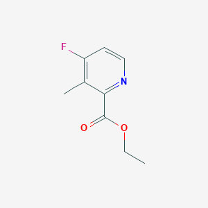 molecular formula C9H10FNO2 B13017046 Ethyl 4-fluoro-3-methylpicolinate 