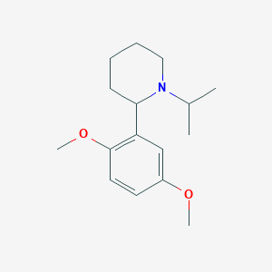 molecular formula C16H25NO2 B13017054 2-(2,5-Dimethoxyphenyl)-1-isopropylpiperidine 