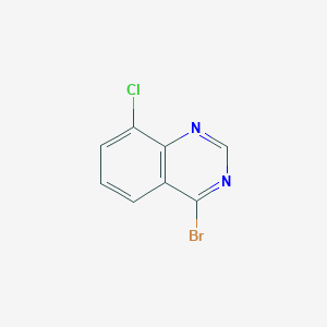 molecular formula C8H4BrClN2 B13017067 4-Bromo-8-chloroquinazoline 